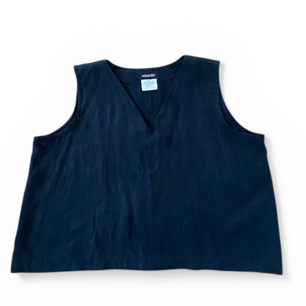 Eskandar Linen Shell Top - Picture 7 of 7